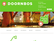 Tablet Screenshot of doornbosequipment.com